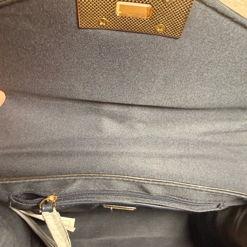 Aldo Navy and Red Striped Mini Bag - Picture 9 of 9